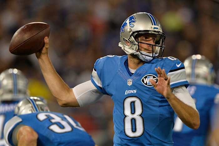 QB Dan Orlovsky with the Lions